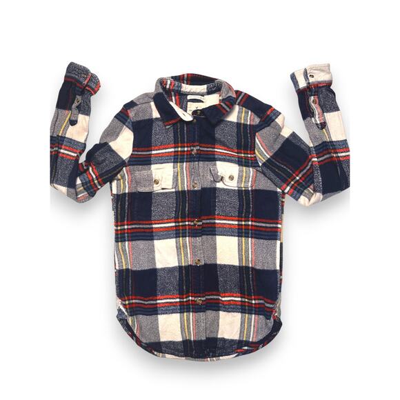 American Eagle Amazingly Soft Plaid Button-Up Shacket Womens Size Small - Picture 2 of 11